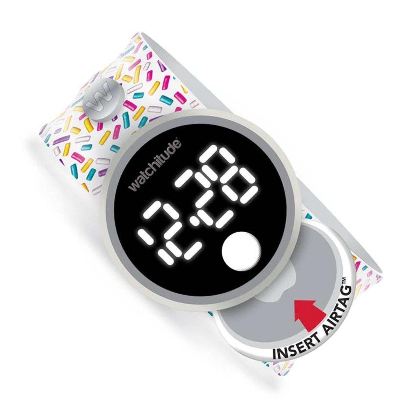 Watchitude Tag'd Trackable Air Tag Watch - Sprinkles | HONEYPIEKIDS 