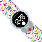 Watchitude Tag'd Trackable Air Tag Watch - Sprinkles | HONEYPIEKIDS 