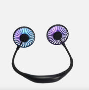 Wireless Black Neck Fan With LED Light | HONEYPIEKIDS 