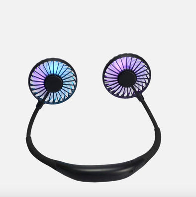 Wireless Black Neck Fan With LED Light | HONEYPIEKIDS | Kids Boutique Clothing